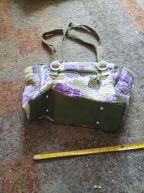 Donna Sharp Lavender Patchwork Shoulder Bag